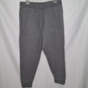 Burlebo Men’s Joggers Drawstring Gray Fleece Size Medium